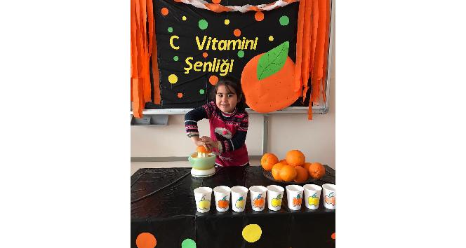 Öğrencilerden C vitamini etkinliği