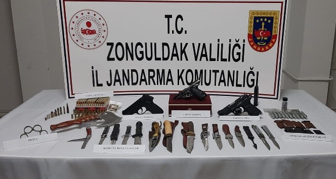 Zonguldak’ta silah kaçakçılığı operasyonu
