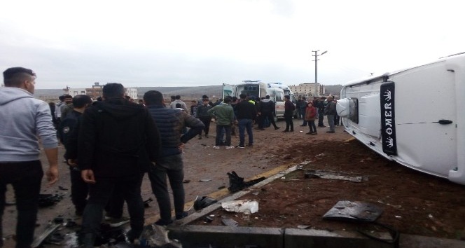Midyat’ta trafik kazası: 2’si ağır 4 yaralı