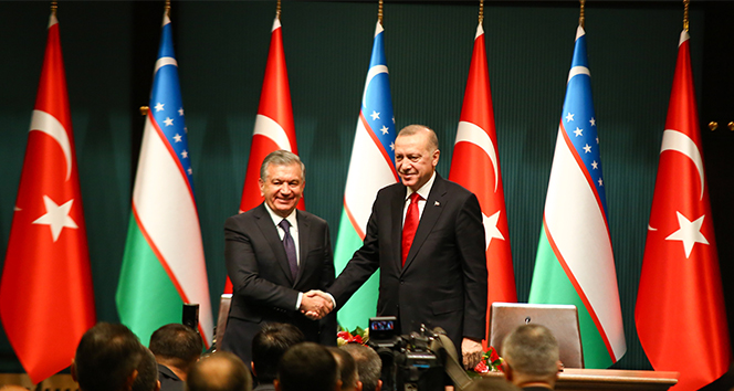 Erdoğan-Mirziyoyev ortak basın toplantısı
