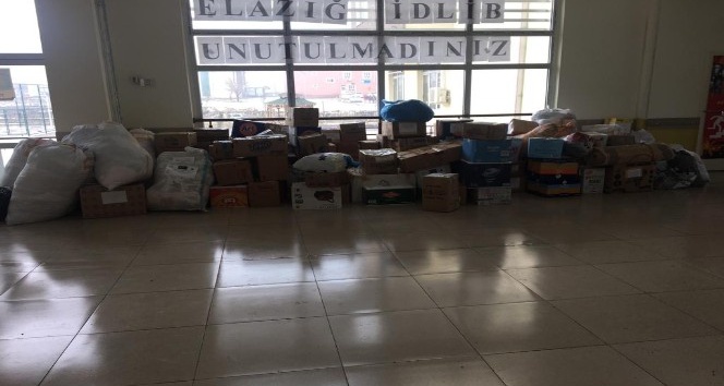 Mazıdağı’ndan İdlib’e yardım malzemeleri gönderildi