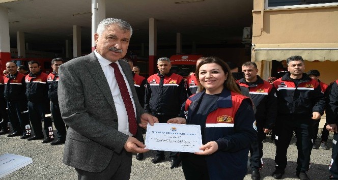 Karalar’dan, itfaiye personeline sertifika