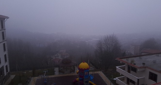 Zonguldak sis ile uyandı