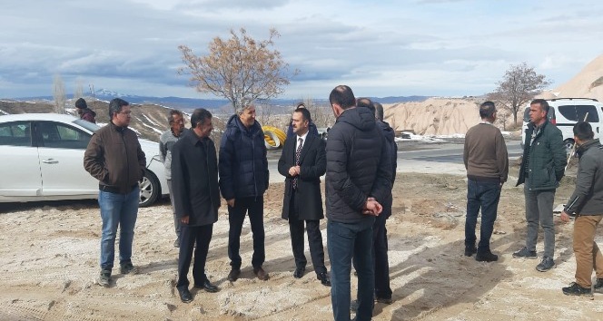 Vali Aktaş, Uçhisar’da Cevizli projesini inceledi