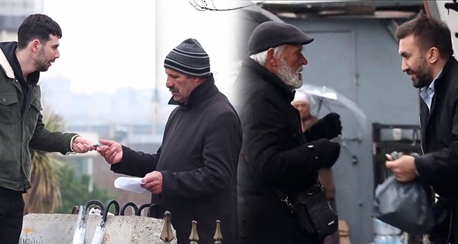 İş adamı İbrahim Yılmaz ve YouTuber Emirhan Özhan seyyar satıcıların tezgahlarında kalanları satın aldı