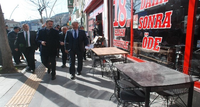 Tokat’ta kaldırım işgaline savaş açıldı