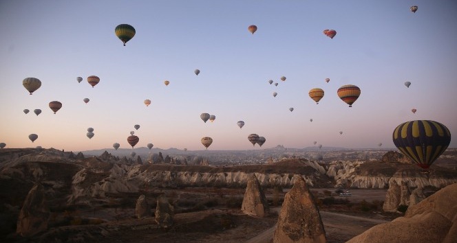 Kapadokya’da balon turları iptal edildi