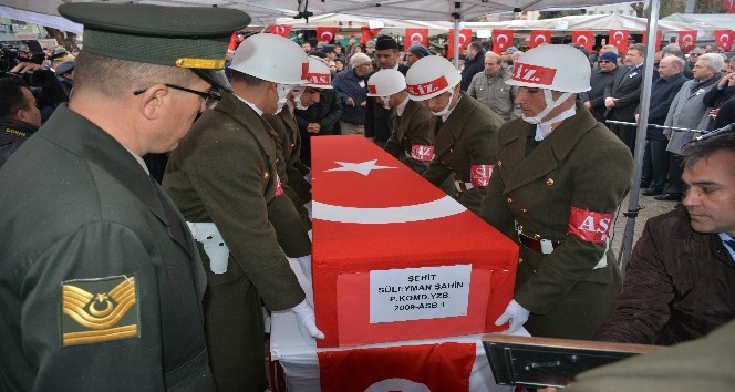 Afyonlu şehit Piyade Yüzbaşı Süleyman Şahin son yolculuğuna uğurlandı