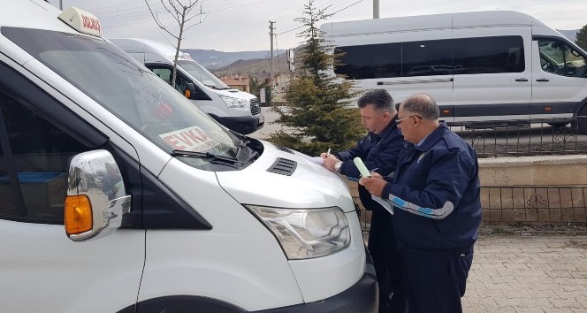 Ürgüp’te şehir içi dolmuşlar Zabıta tarafından denetlendi
