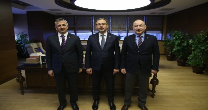 Vali Sezer ile Başkan Saygılı, Spor Bakanı Kasapoğlunu ziyaret etti