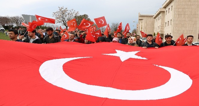 Kahramanmaraş’ta Mehmetçiğe destek yürüyüşü