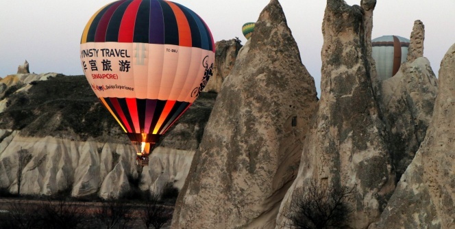 Kapadokya’da balonların görsel şöleni