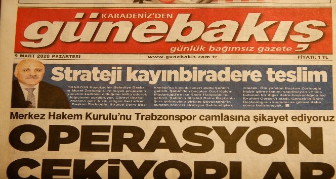 Trabzon’daki 4 yerel gazete &quot;Trabzonspor’a operasyon çekiyorlar&quot; başlığıyla çıktı