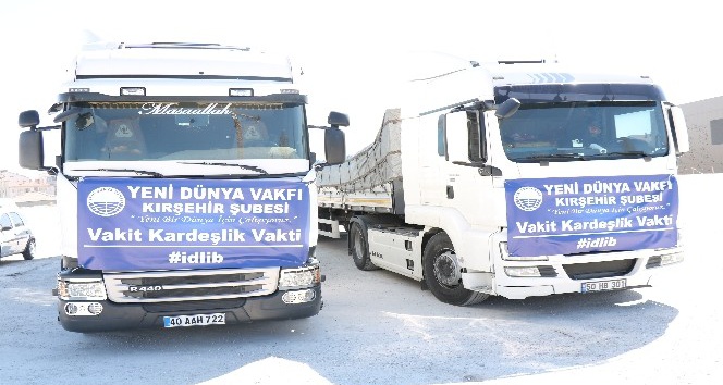 Kırşehir’den İdlib’de yaşayan sivillere insani yardım