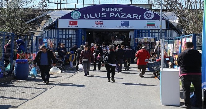 Edirne’de sosyete pazarına korona virüs önlemi