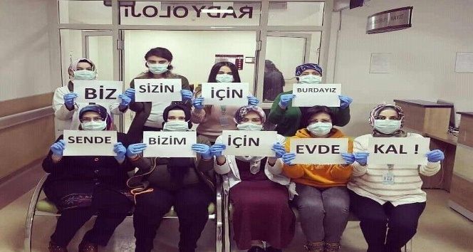 Nevşehir’de sağlıkçılardan korona virüse karşı çağrı