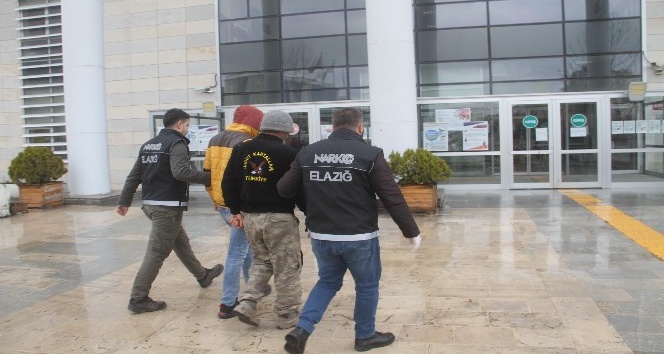 Elazığ’da uyuşturucu operasyonları: 5 tutuklama