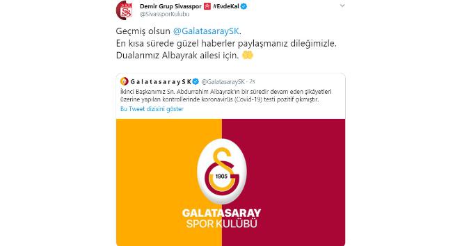 Sivasspor’dan Galatasaray’a geçmiş olsun mesajı