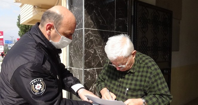 Evde kalan gurbetçi yaşlılara polis desteği