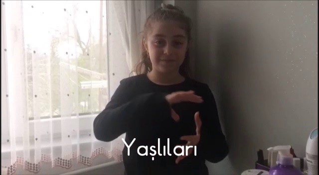 Öğrenciler işaret diliyle ‘Evde kal Türkiye’ videosu hazırladı