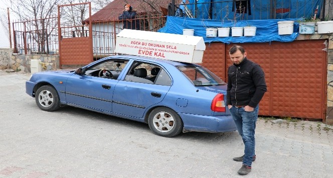 Bolu’da, aracına bağladığı tabutla ‘evde kal’ çağrısı yapan sürücüye ceza