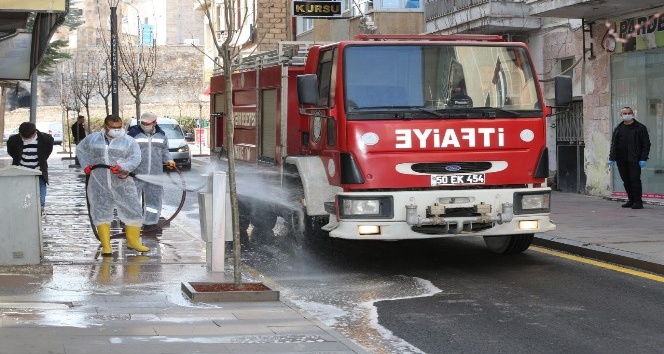 Nevşehir’in dört bir yanı dezenfekte ediliyor