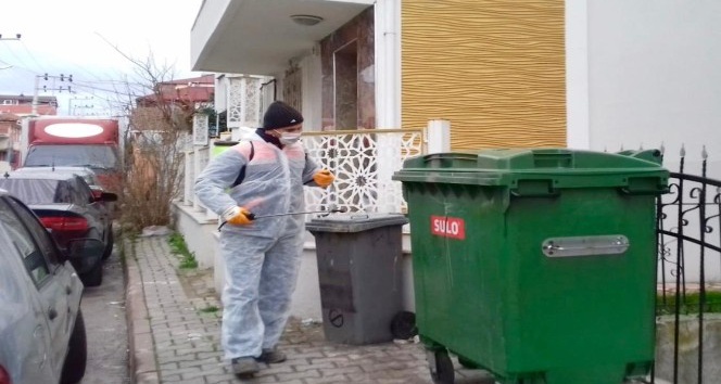 6 bin çöp konteynırı dezenfekte edildi