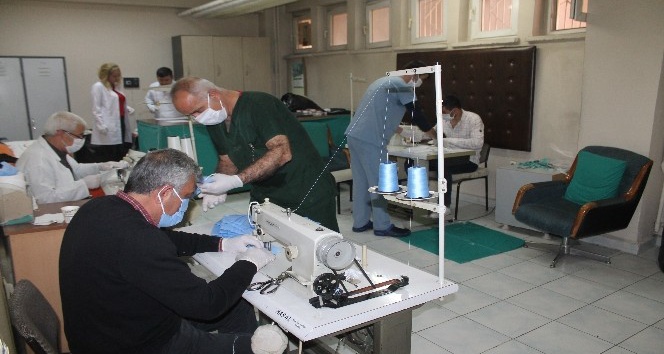 Diyarbakır’da bir hastane daha kendi maskesini üretmeye başladı
