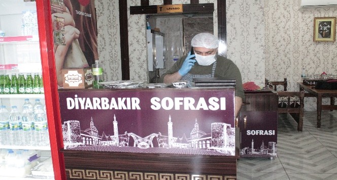 ‘Evde kal Türkiye’ çağrısına Diyarbakır’daki lokantacılardan destek