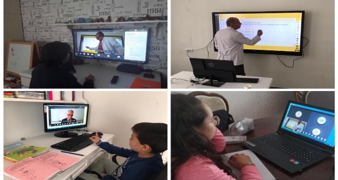 Kırşehir’de, özel okulda öğrenci öğretmen teması aktif tutuluyor