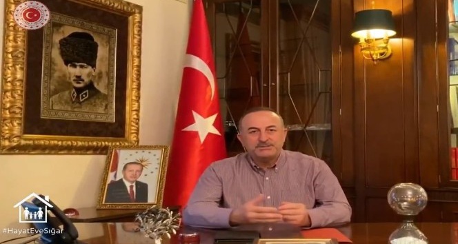 Bakan Çavuşoğlu’ndan yurt dışındaki Türklere videolu &quot;Evde kal&quot; çağrısı