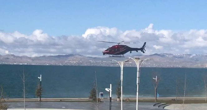 Turizm ilçesi Edremit’te helikopter destekli denetim