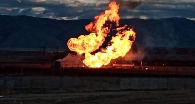 Ağrı’da doğalgaz boru hattı patladı