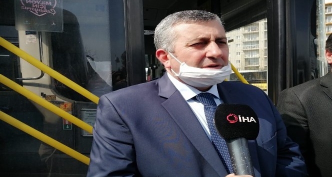 (Özel) İstanbul’da Özel Halk Otobüslerinde korona virüs önlemi
