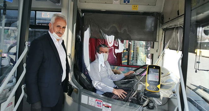 İstanbul&#039;da Özel Halk Otobüslerinde korona virüs önlemi