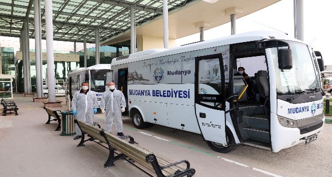 Mudanya Belediyesi’nden sağlık çalışanlarına servis hizmeti
