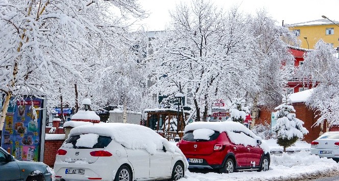 Ardahan’da kar yağışı sonrası görsel şölen oluştu