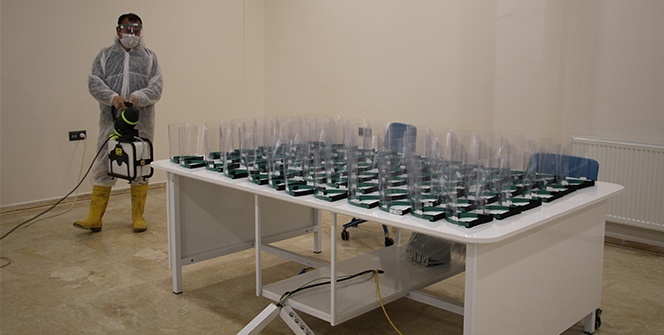 Siper üretiminde seriye geçtiler, ventilatör için çalışma başladı