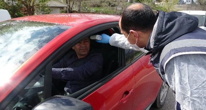 Tokat’ta şehirlerarası yollarda korana virüs önlemi