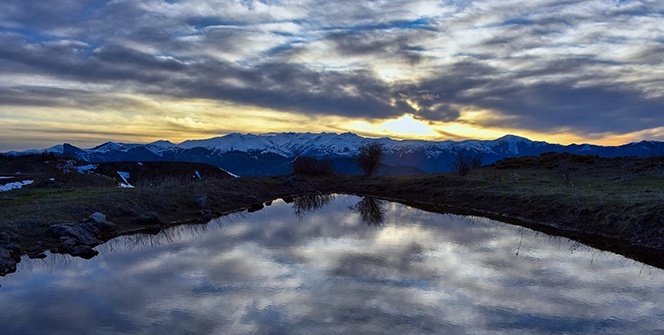 Gümüşhane dağlarında görsel şölen başladı