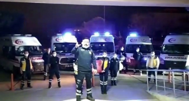 Aydınlı Sağlıkçılar ‘Evde Kal� Dedi Aydın