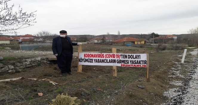 Korona virüs vakası olmayan köylerine giriş yasağı koydular