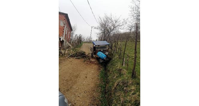 Giresun’da tarım aracı devrildi: 1 ölü