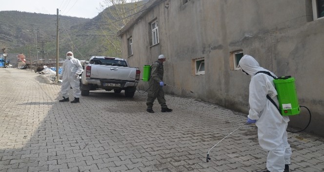 Şırnak’ta köyler dezenfekte ediliyor