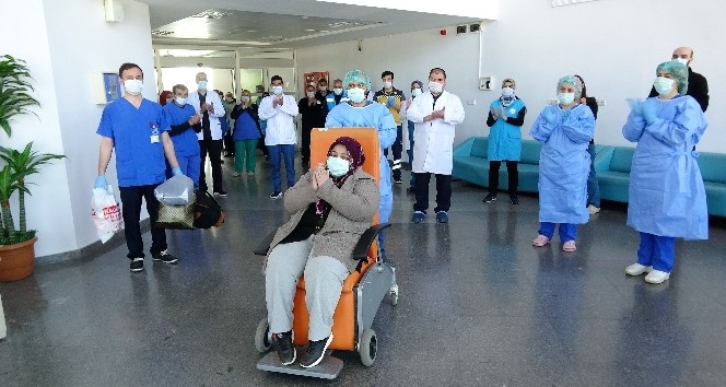 Tokat’ta korona virüsü yenen 41’inci hasta taburcu edildi