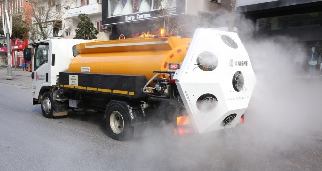 Korona virüs savaşçısı Mikronsis aracı İstanbul sokaklarında