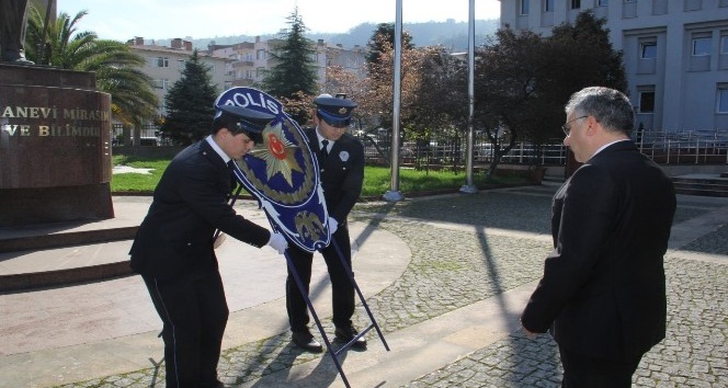 Giresun'da Türk Polis Teşkilatı'nın kuruluş yıl dönümü sade bir törenle kutlandı