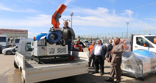 Yeni dezenfekte araçları hizmete başladı