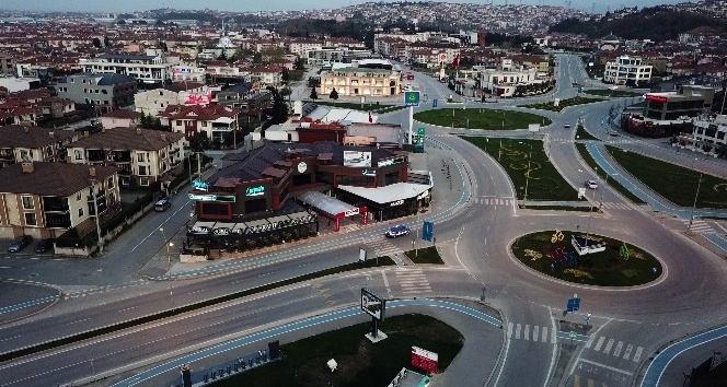 Serdivan Kafeler Caddesi ve çevresi havadan görüntülendi