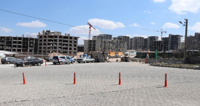 Nevşehir’de TOKİ inşaat alanı karantinaya alındı